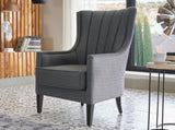 Palmer Corvet Anthracite Accent Armchair - Ornate Home