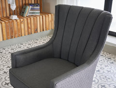 Palmer Corvet Anthracite Accent Armchair - Ornate Home