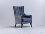 Palmer Corvet Navy Accent Armchair - Ornate Home