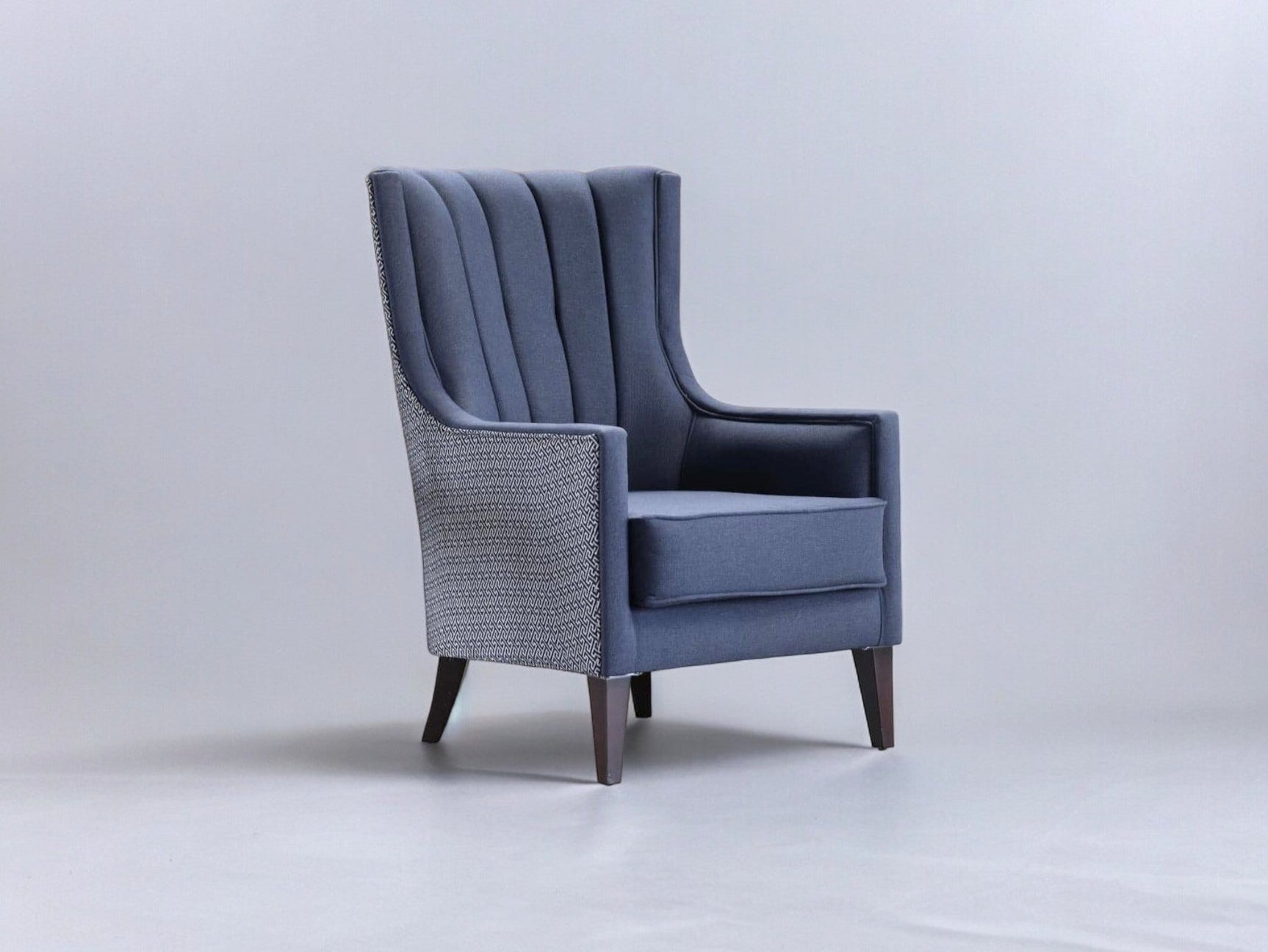Palmer Corvet Navy Accent Armchair - Ornate Home