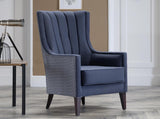 Palmer Corvet Navy Accent Armchair - Ornate Home