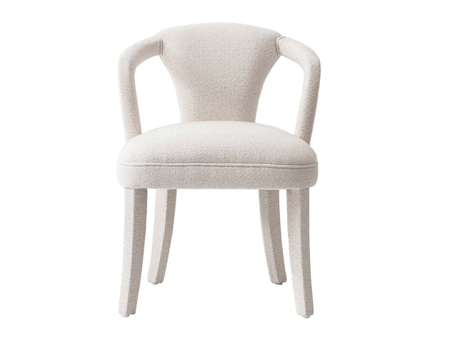 Palmer Dining Armchair in Ivory - Ornate Home