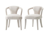 Palmer Dining Armchair in Ivory (set of 2) - Ornate Home