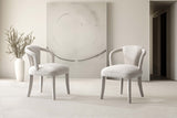Palmer Dining Armchair in Ivory (set of 2) - Ornate Home