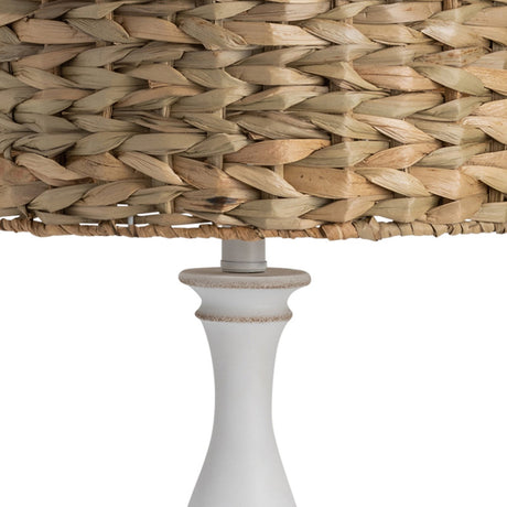 Palmer White/Natural Candlestick Lamp - Ornate Home