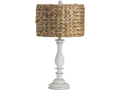 Palmer White/Natural Candlestick Lamp (Set of 2) - Ornate Home