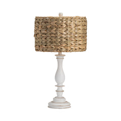 Palmer White/Natural Candlestick Lamp (Set of 2) - Ornate Home