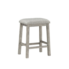 Palmer Wire-Brushed Gray/Brown 3-Piece Pack Counter Height Set - Ornate Home