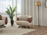 Palmera Cream 3-pieces (Sofa & Loveseat & Chair) Living Room Set