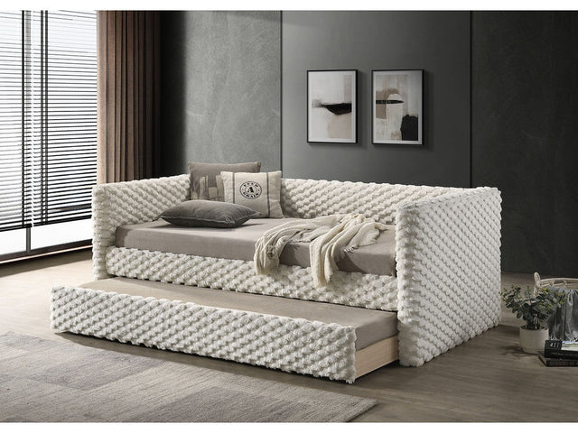 Palmeri White Twin Daybed w/ Trundle - Ornate Home
