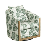 Palmetto Green/White Accent Chair - Ornate Home