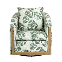 Palmetto Green/White Accent Chair - Ornate Home