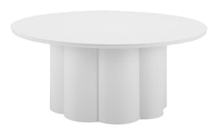 Palmier White Coffee Table - Ornate Home