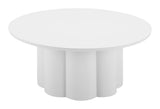 Palmier White Coffee Table - Ornate Home