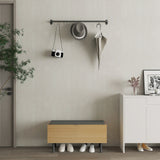 Paloma Accent Storage Bench in Natural Oak - Ornate Home