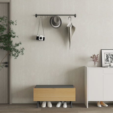 Paloma Accent Storage Bench in Natural Oak - Ornate Home