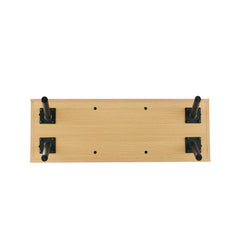 Paloma Accent Storage Bench in Natural Oak - Ornate Home