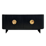 Paloma Black Four-Door Sideboard - Ornate Home