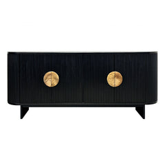 Paloma Black Four-Door Sideboard - Ornate Home