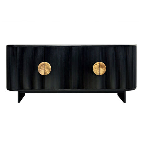 Paloma Black Four-Door Sideboard - Ornate Home