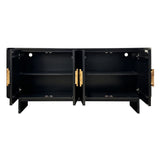 Paloma Black Four-Door Sideboard - Ornate Home
