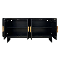 Paloma Black Four-Door Sideboard - Ornate Home