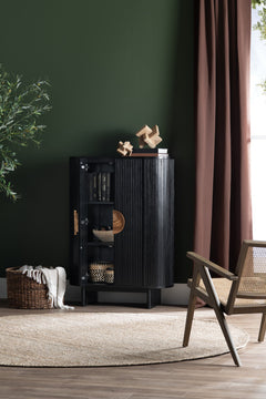 Paloma Black Two-Door Cabinet - Ornate Home