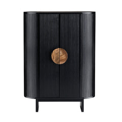 Paloma Black Two-Door Cabinet - Ornate Home