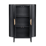 Paloma Black Two-Door Cabinet - Ornate Home