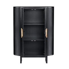 Paloma Black Two-Door Cabinet - Ornate Home