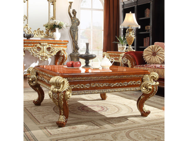 Paloma Cedar Red Coffee Table  / HD-8024 - Ornate Home