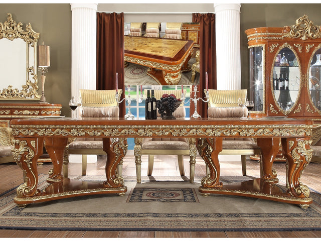 Paloma Cedar Red Rectangular Dining Table  / HD-8024 - Ornate Home