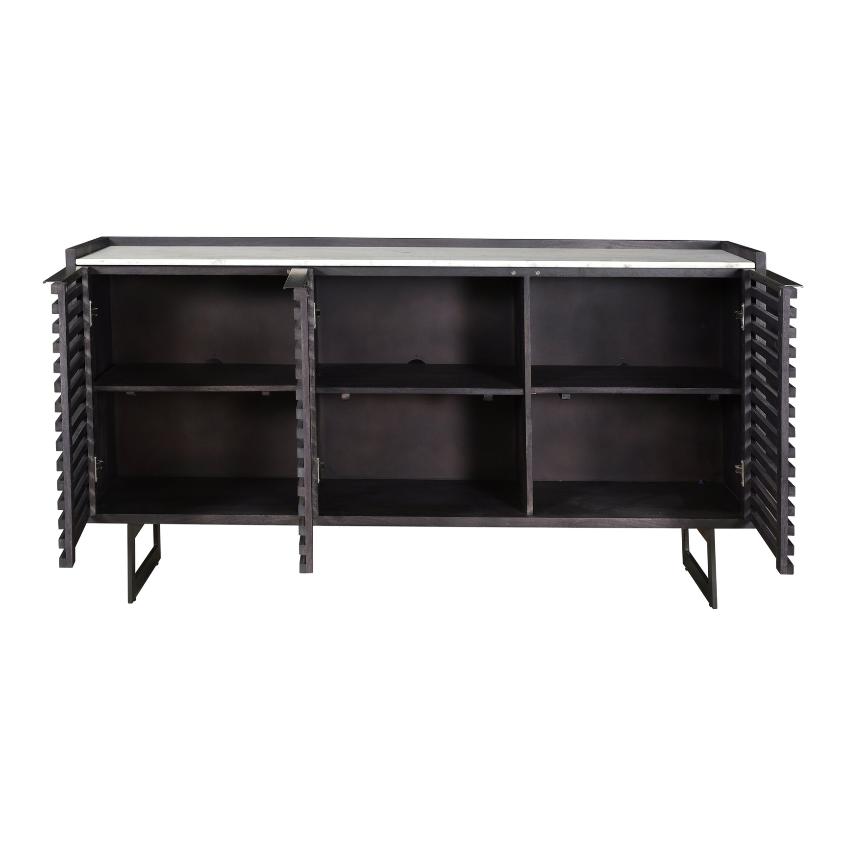 Paloma Charcoal Grey Sideboard - Ornate Home