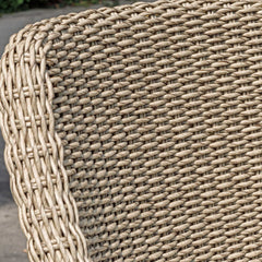 Paloma Gray/White Outdoor Wicker Bar Stool - Ornate Home