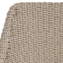 Paloma Gray/White Outdoor Wicker Bar Stool - Ornate Home