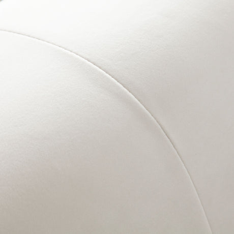 Paloma Light Cream Velvet Modular Sectional  / 4-piece - Ornate Home