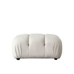 Paloma Light Cream Velvet Modular Sectional  / 4-piece - Ornate Home