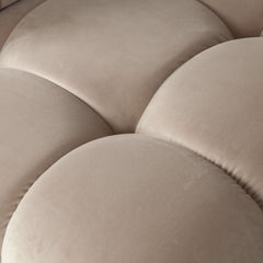 Paloma Mink Tan Velvet Modular Sectional  / 4-piece - Ornate Home