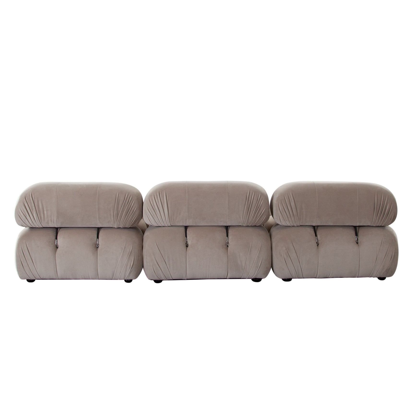 Paloma Mink Tan Velvet Modular Sectional  / 3-piece - Ornate Home