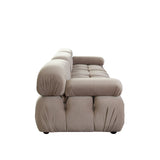 Paloma Mink Tan Velvet Modular Sectional  / 3-piece - Ornate Home