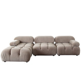 Paloma Mink Tan Velvet Modular Sectional  / 4-piece - Ornate Home