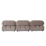 Paloma Mink Tan Velvet Modular Sectional  / 4-piece - Ornate Home