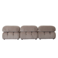 Paloma Mink Tan Velvet Modular Sectional  / 4-piece - Ornate Home