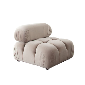 Paloma Mink Tan Velvet Modular Sectional  / 4-piece - Ornate Home