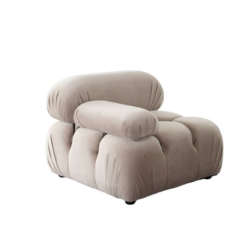 Paloma Mink Tan Velvet Modular Sectional  / 4-piece - Ornate Home
