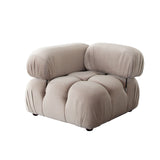 Paloma Mink Tan Velvet Modular Sectional  / 5-piece - Ornate Home