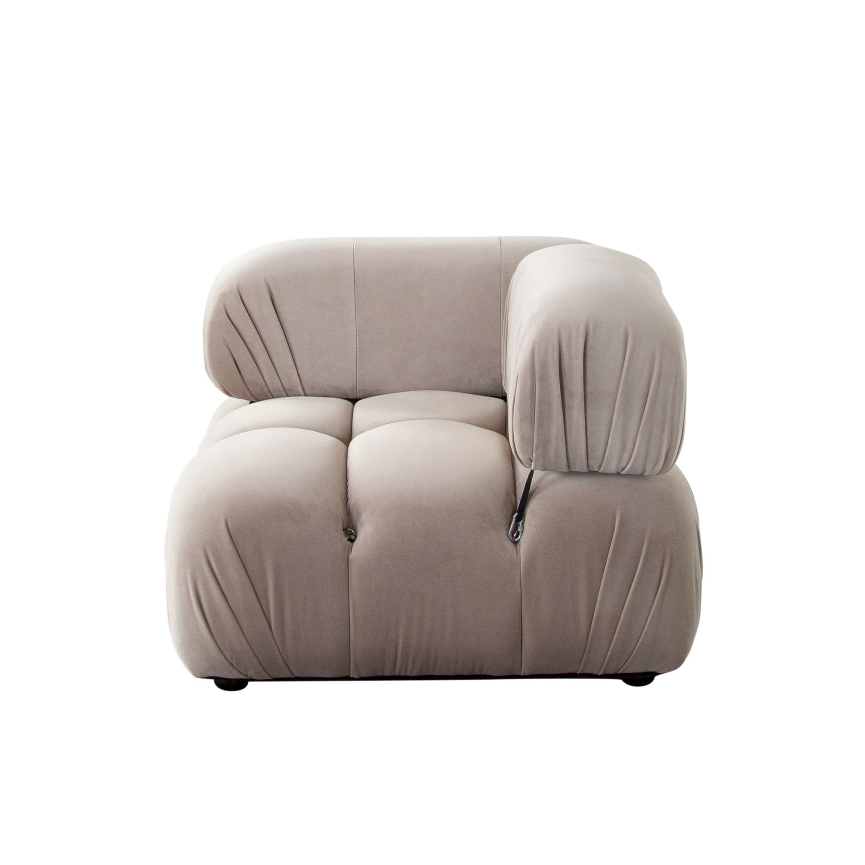 Paloma Mink Tan Velvet Modular Sectional  / 5-piece - Ornate Home