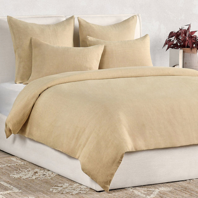 Paloma Ochre Hemp Duvet Collection - Ornate Home