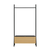 Paloma Open Hanging Closet in Natural Oak - Ornate Home