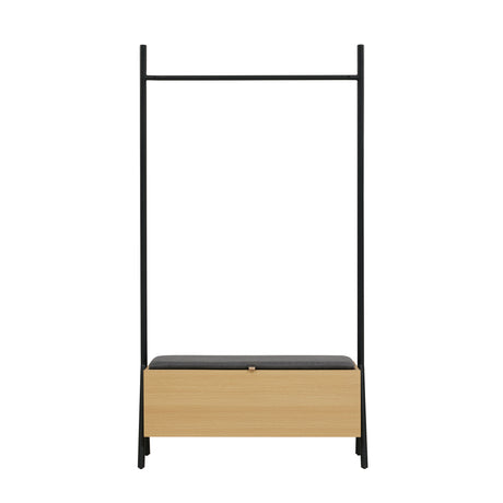 Paloma Open Hanging Closet in Natural Oak - Ornate Home